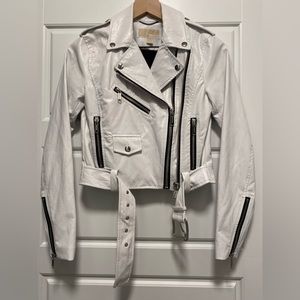 Micheal Kors faux leather jacket